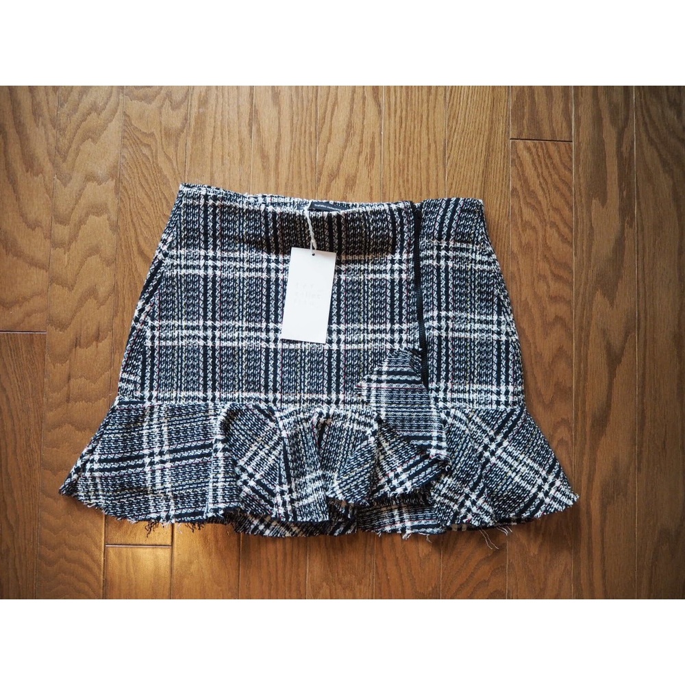 Zara zip mini skirt
